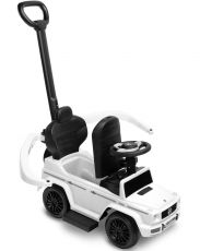 Машинка для катання Caretero (Toyz) Mercedes G350 D з батьківською ручкою White